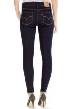 Levi's Women's Skinny Jeans — Dark Navy with Contrast Stitching